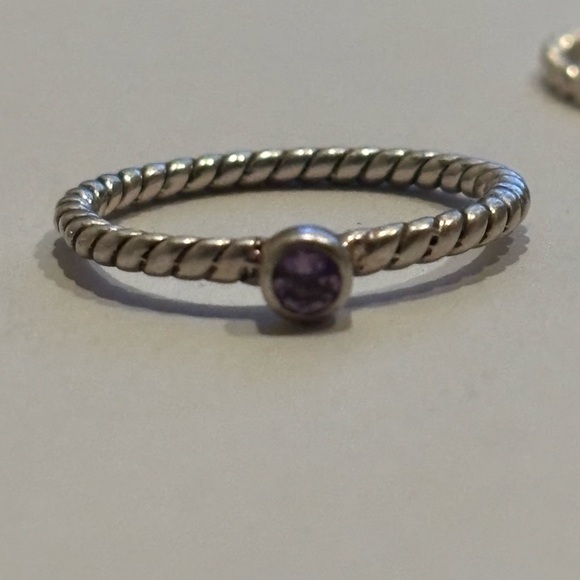 Beautiful Set of 6 Handmade Sterling Silver Multi-Gemstone Stacking Rings - Picture 8 of 16